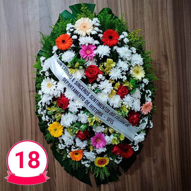 foto de coroa de flores em vitória